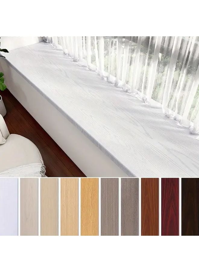 ملصق عتبة النافذة الفينيل ذاتية اللاصق المقاوم للماء بتصميم خشبي 40 × 500 سم سهل التقشير واللصق - Image 5